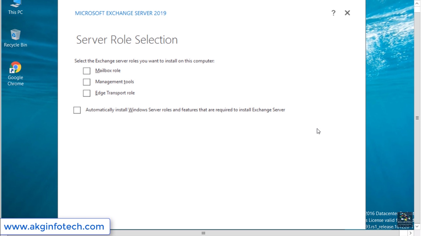 Install Microsoft Exchange 2019